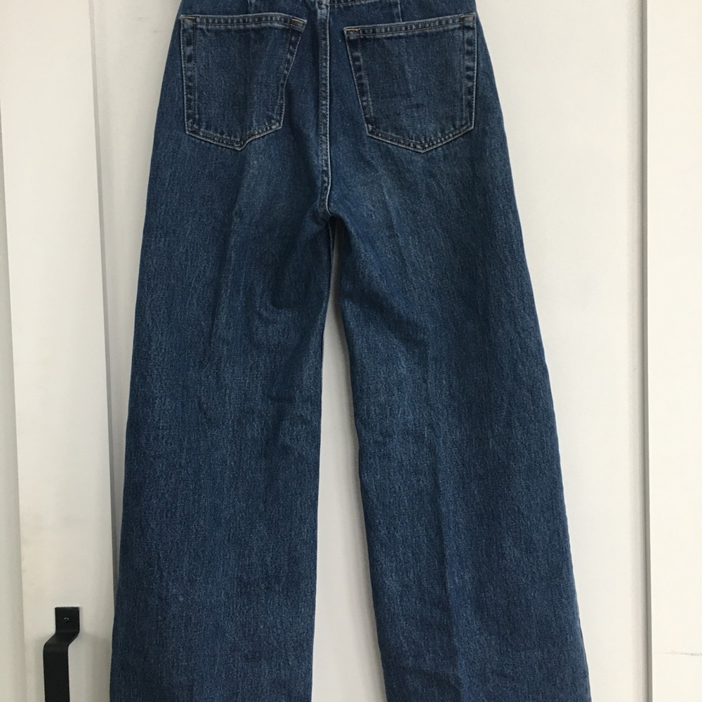 Weekday Dark Blue Wide-Leg Jeans - Picture 3 of 5